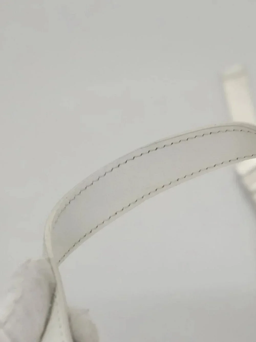 PRADA Backpack Nylon White Silver